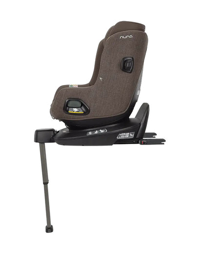 Nuna Pruu Baby Car Seat-Convertible Car Seat-360 Degree Rotation-10 Position Reclining Seat-Integrated Rebound Bar to Minimize Rotation During Impact-2 Years Warranty-For 0 to 4Y (Upto 19Kg)-Chestnut