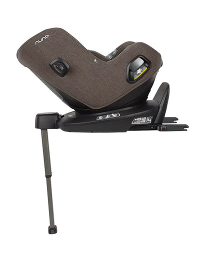 Nuna Pruu Baby Car Seat-Convertible Car Seat-360 Degree Rotation-10 Position Reclining Seat-Integrated Rebound Bar to Minimize Rotation During Impact-2 Years Warranty-For 0 to 4Y (Upto 19Kg)-Chestnut