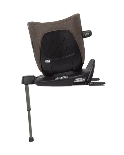 Nuna Pruu Baby Car Seat-Convertible Car Seat-360 Degree Rotation-10 Position Reclining Seat-Integrated Rebound Bar to Minimize Rotation During Impact-2 Years Warranty-For 0 to 4Y (Upto 19Kg)-Chestnut