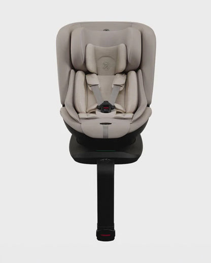 Silver Cross Motion 3 All Size 360 Baby Car Seat-Convertible (Front & Rear Facing)-2026 Edition-New Waffle Jersey Fabric for Enhanced Airflow-Includes Sunshade, Summer Liner & Seatbelt Pad-3 Position Recline-From 0 to 12Y-Natural Taupe