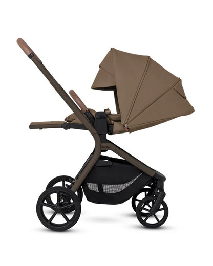 Silver Cross Breez Stroller & Carry Cot Travel System-Maple