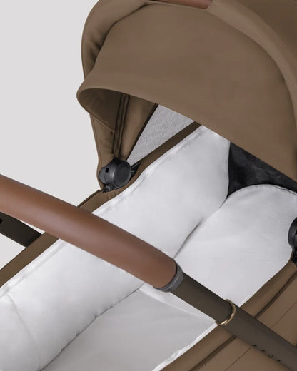 Silver Cross Breez Stroller & Carry Cot Travel System-Maple