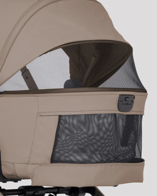 Silver Cross Breez Stroller & Carry Cot Travel System-Champagne