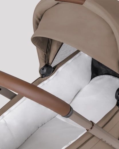 Silver Cross Breez Stroller & Carry Cot Travel System-Champagne