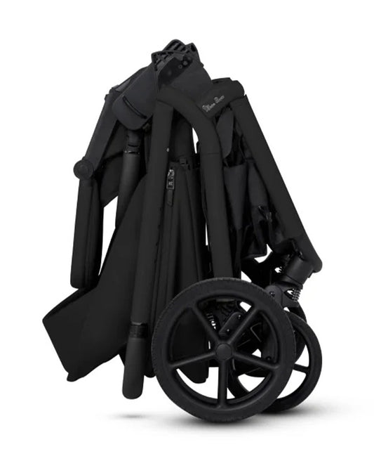 Silver Cross Breez Stroller & Carry Cot Travel System-Onyx