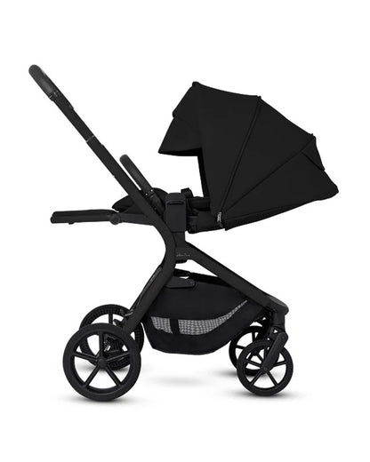 Silver Cross Breez Stroller & Carry Cot Travel System-Onyx