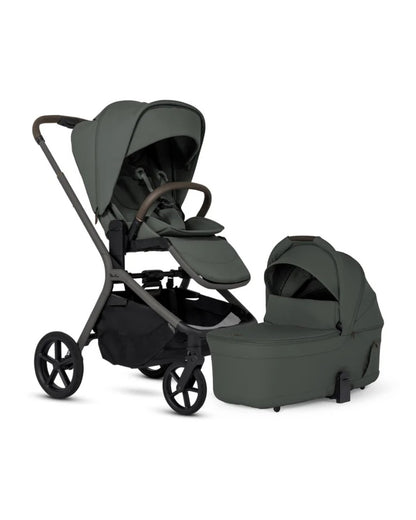 Silver Cross Breez Stroller & Carry Cot Travel System-Pewter