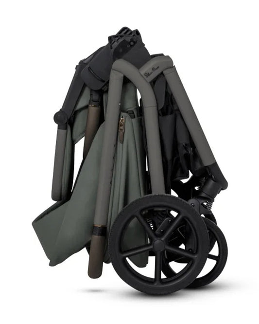 Silver Cross Breez Stroller & Carry Cot Travel System-Pewter