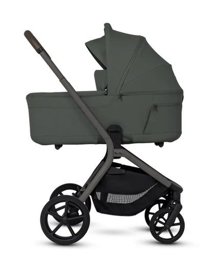 Silver Cross Breez Stroller & Carry Cot Travel System-Pewter