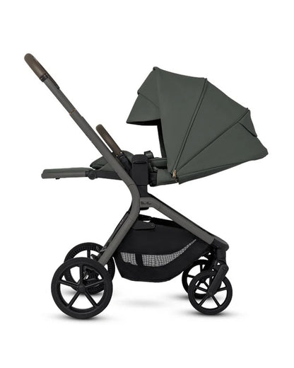 Silver Cross Breez Stroller & Carry Cot Travel System-Pewter