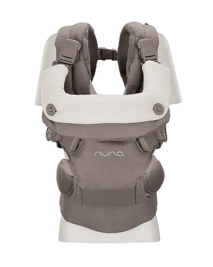 Nuna Cudl Luxe Baby Carrier-4 Carrying Position-Made With 70% Cashmere & 30% Silk Blend-Perfectly Giftable-With Laundry Bag, Pouch, Socks, Bibs, Harness Cover & Storage Bag-For 0 to 3Y (Upto 16 Kg)-Pewter