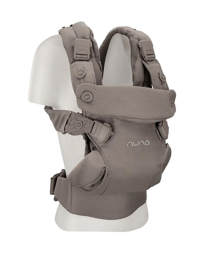 Nuna Cudl Luxe Baby Carrier-4 Carrying Position-Made With 70% Cashmere & 30% Silk Blend-Perfectly Giftable-With Laundry Bag, Pouch, Socks, Bibs, Harness Cover & Storage Bag-For 0 to 3Y (Upto 16 Kg)-Pewter
