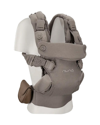 Nuna Cudl Luxe Baby Carrier-4 Carrying Position-Made With 70% Cashmere & 30% Silk Blend-Perfectly Giftable-With Laundry Bag, Pouch, Socks, Bibs, Harness Cover & Storage Bag-For 0 to 3Y (Upto 16 Kg)-Pewter