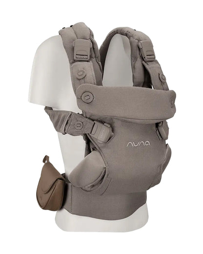 Nuna Cudl Luxe Baby Carrier-4 Carrying Position-Made With 70% Cashmere & 30% Silk Blend-Perfectly Giftable-With Laundry Bag, Pouch, Socks, Bibs, Harness Cover & Storage Bag-For 0 to 3Y (Upto 16 Kg)-Pewter