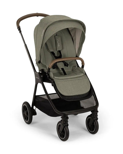 Nuna TRIV Next Baby Stroller-With Cup Holder-One Hand Fold-Includes Rain Cover & Post Adaptors-2 Years Warranty-Pram for 0 to 4Y (Upto 22Kg)-Pine