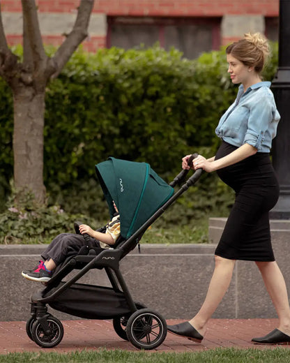 Nuna TRIV Next Baby Stroller-With Cup Holder-One Hand Fold-Includes Rain Cover & Post Adaptors-2 Years Warranty-Pram for 0 to 4Y (Upto 22Kg)-Pine