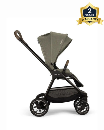 Nuna TRIV Next Baby Stroller-With Cup Holder-One Hand Fold-Includes Rain Cover & Post Adaptors-2 Years Warranty-Pram for 0 to 4Y (Upto 22Kg)-Pine
