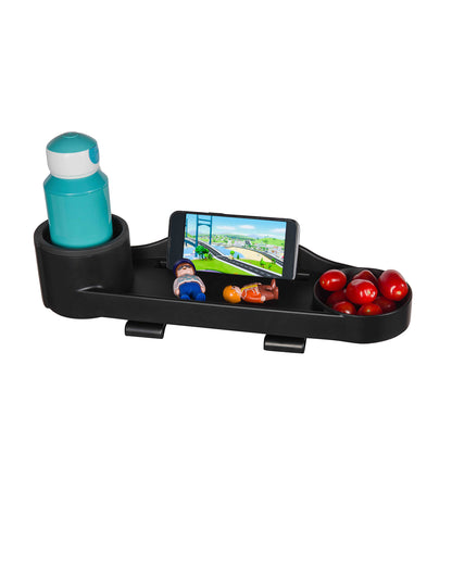 Dooky Universal Stroller Snack & Activity Tray-Easy To Attach & Clean-Black
