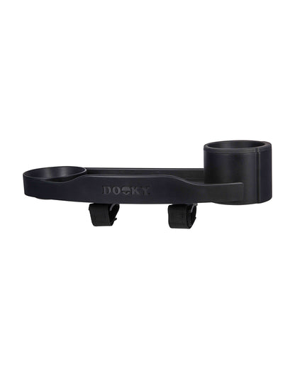 Dooky Universal Stroller Snack & Activity Tray-Easy To Attach & Clean-Black