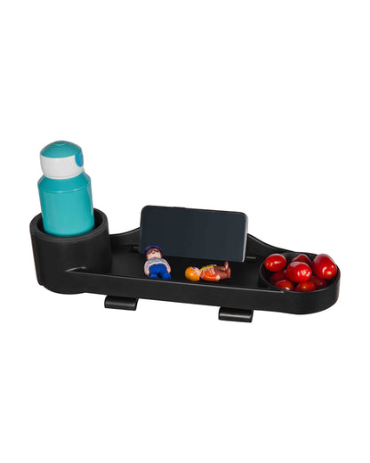Dooky Universal Stroller Snack & Activity Tray-Easy To Attach & Clean-Black