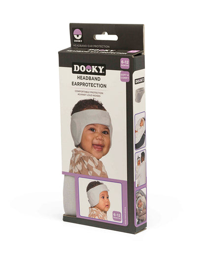 Dooky Ear Protection Headband with 12dB Noise Reduction, Oeko-Tex Certified Cotton & Ultra-thin Soft Sides