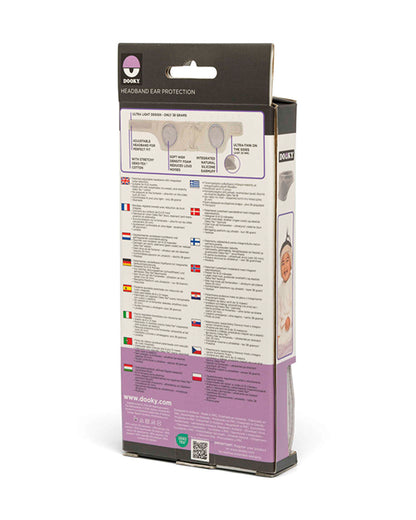 Dooky Ear Protection Headband with 12dB Noise Reduction, Oeko-Tex Certified Cotton & Ultra-thin Soft Sides