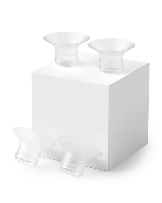 Momcozy Flange Insert 21mm - For M5 Wearable Breast Pump - Soft Silicone - Comfortable Fit - Pack of 4
