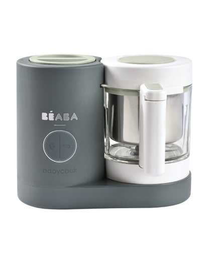 Beaba Babycook Neo 6 in 1 Baby Food Processor-Steam Cooker, Blender, Bottle Warmer & Sterilizer with 1250ml Glass Bowl-Mineral