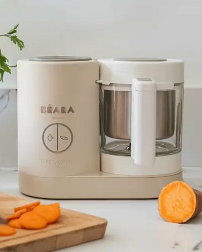 Beaba Babycook Neo 6 in 1 Baby Food Processor-Steam Cooker, Blender, Bottle Warmer & Sterilizer with 1250ml Glass Bowl-Clay
