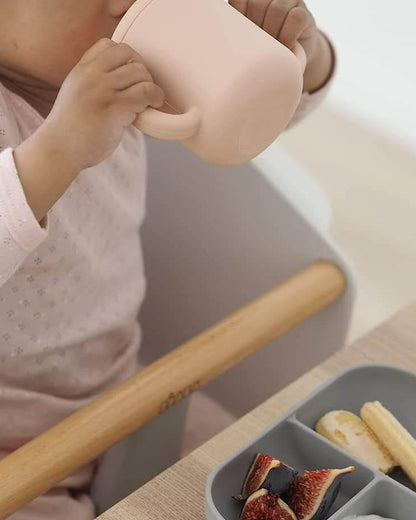Beaba Silicone Learning Baby Cup-Removable Spout with Easy-Grip Handles & Leak Resistant Design-Pink-170ml