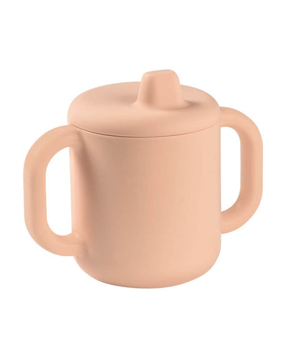 Beaba Silicone Learning Baby Cup-Removable Spout with Easy-Grip Handles & Leak Resistant Design-Pink-170ml