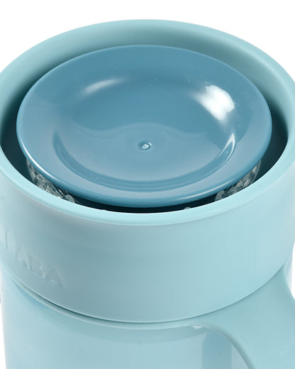 Beaba 360° Baby Learning Cup-With Anti-Drip Disc & Patented Anti-Leak System-Blue-340 ml-12M+