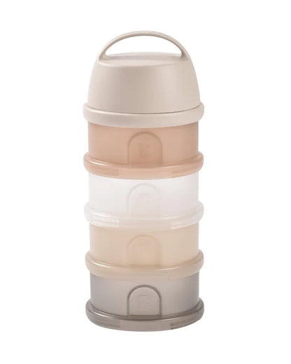 Beaba Stacked Milk Formula Container-Airtight Multifunctional Storage Container-Microwave Safe & Travel Friendly-Clay