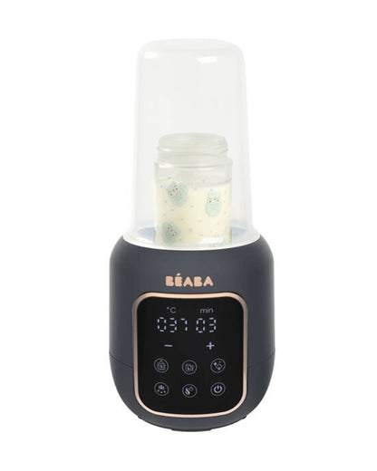 Beaba Multi Milk 5-in-1 Baby Bottle Warmer-Gentle Breast Milk Heating, Fast Steam Mode & Defrost-LED Display with Touch Screen & Adjustable Timer-Night Blue