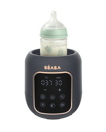 Beaba Multi Milk 5-in-1 Baby Bottle Warmer-Gentle Breast Milk Heating, Fast Steam Mode & Defrost-LED Display with Touch Screen & Adjustable Timer-Night Blue