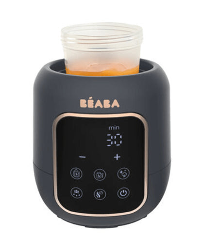 Beaba Multi Milk 5-in-1 Baby Bottle Warmer-Gentle Breast Milk Heating, Fast Steam Mode & Defrost-LED Display with Touch Screen & Adjustable Timer-Night Blue