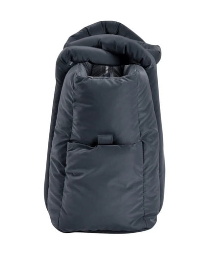 Beaba Paris Puffer Baby Diaper Bag-Large Capacity Multi-Pocket Organizer with Changing Mat & Insulated Bottle Pouch-Mineral Grey