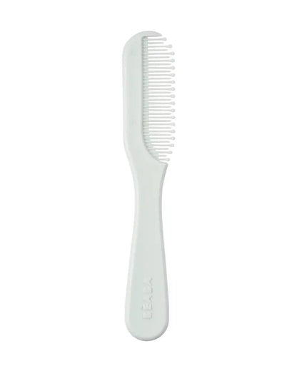 Beaba Baby Brush & Comb Set-Soft Nylon Bristle Brush & Gentle Comb with Easy-Grip Handle-Green Blue-0M+