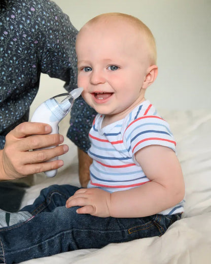 Beaba Tomydoo Electric Baby Nasal Aspirator-Fast & Gentle Congestion Reliever-Multiple Easy-to- Clean Tips & Removable Head-For Newborn