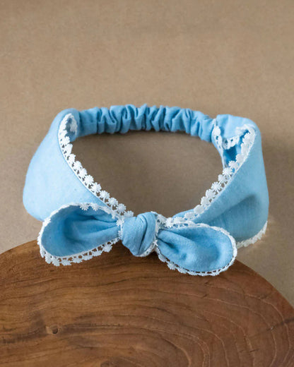 PureCloth Blue Headband-Solid-Organic Cotton-For Infants