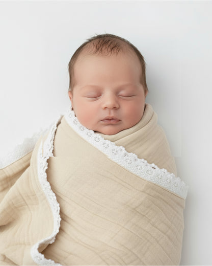 PureCloth The Little Nest Gift Set-Newborn Essential Gift Set For Baby Shower-Pack of 6-Beige
