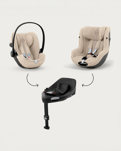Cybex Base G3 ISOFIX Car Seat Base-Compatible With Cloud G3 & Cloud G i-size Car Seats-Innovative Locking System-Simple & Intuitive Installation-3 Years Warranty-Black