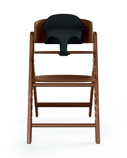 Cybex Click & Fold 3 in 1 High Chair With Baby Set & Tray-Quick & Easy One Hand Unfold-Self Standing When Folded-Individual Height & Depth Adjustment of Seat & Footrest-For 6M to 99Y (Upto 120 Kg)-All Natural Dark