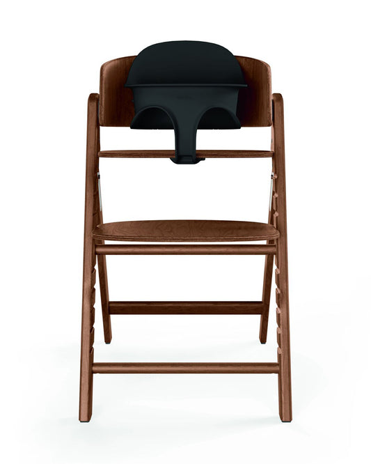 Cybex Click & Fold 3 in 1 High Chair With Baby Set & Tray-Quick & Easy One Hand Unfold-Self Standing When Folded-Individual Height & Depth Adjustment of Seat & Footrest-For 6M to 99Y (Upto 120 Kg)-All Natural Dark