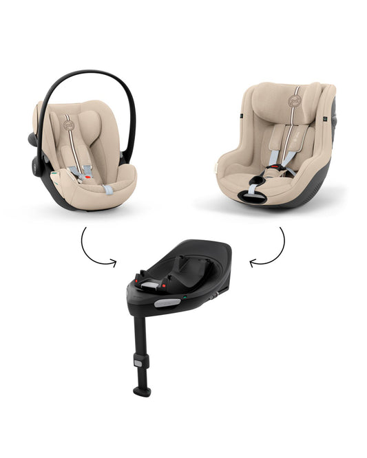 Cybex Cloud G3 PLUS Baby Car Seat-Rear Facing-Aircraft Certified-Latest Generation-Advanced Side Impact Protection-Ergonomic Flat Reclining Seat-14 Position Adjustable Headrest-For 0 to 2 (Upto 13 kg)-Moon Black