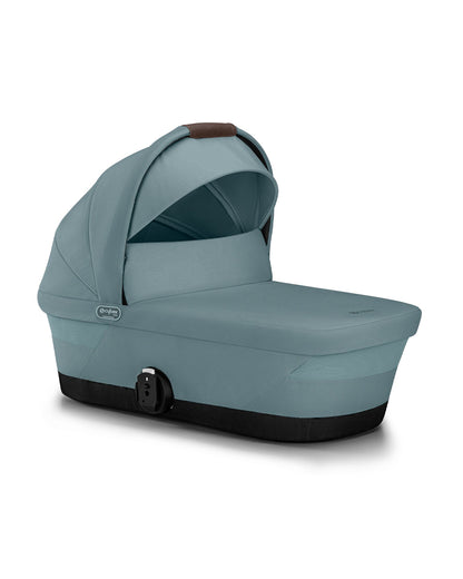 Cybex Gazelle S Baby Carry Cot-Integrated Carry Handle-Soft & Spring Foam Cushion-XXL UPF50+ Canopy-Compact Fold-2 Years Warranty-For 0 to 6M (Upto 9 Kg)-Stormy Blue