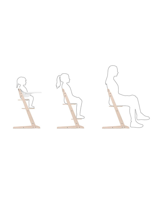 Cybex Iris 3 in 1 High Chair With Baby Set & Tray-Individual Height & Depth Adjustment of Seat & Footrest-Crafted From European Beachwood-Posture Friendly-For 6M to 99Y (Upto 120 kg)-All Natural Light