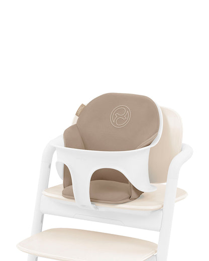 Cybex Lemo Comfort Inlay-Includes Baby Set Seat, Surface & Backrest Cushion-Adds Comfort To The Lemo Chair-2 Years Warranty-Almond Beige