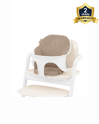 Cybex Lemo Comfort Inlay-Includes Baby Set Seat, Surface & Backrest Cushion-Adds Comfort To The Lemo Chair-2 Years Warranty-Almond Beige