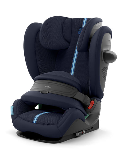 Cybex Pallas G3 PLUS Baby Car Seat-Forward Facing-Latest Generation-With Airbag Style Impact Shield-Reduces the Risk of Neck Injury-12 Positions Adjustable Headrest-For 15M to 12Y (9 to 50 Kg)-Ocean Blue